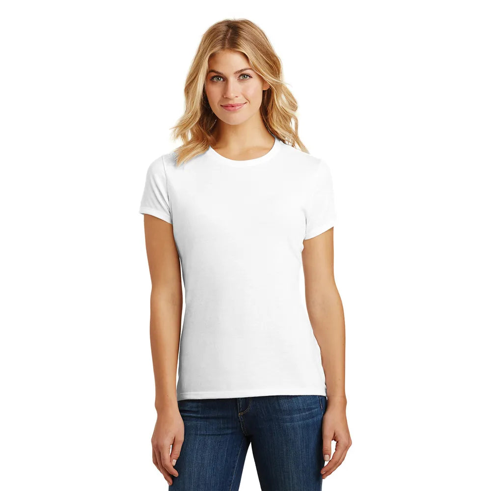 District Women’s Perfect Tri Tee Decorated - White