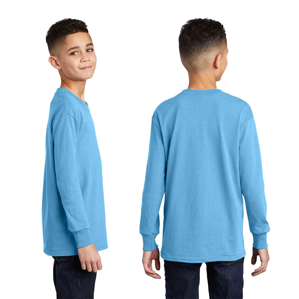 Port & Company Youth Long Sleeve Core Cotton Tee