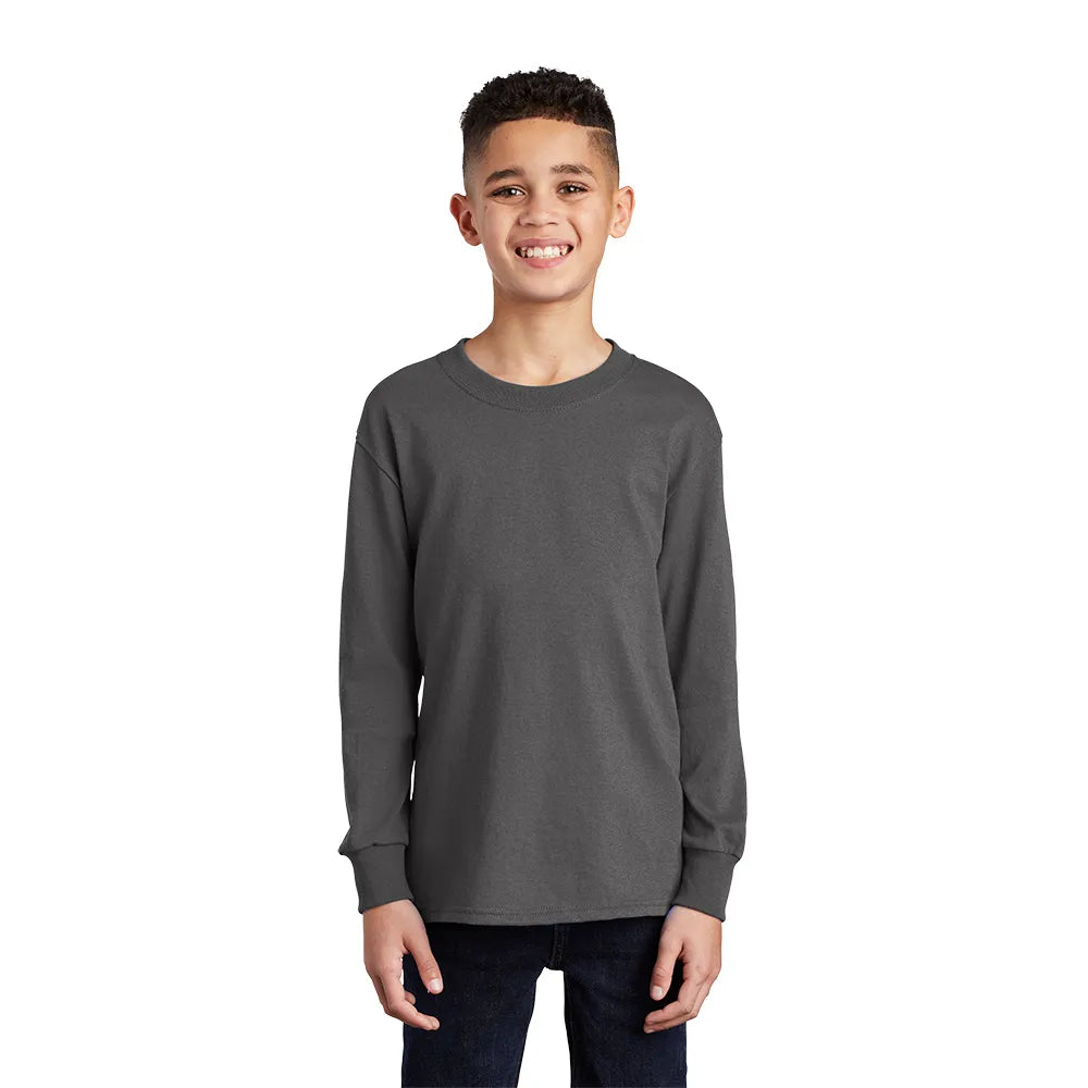 Port & Company Youth Long Sleeve Core Cotton Tee