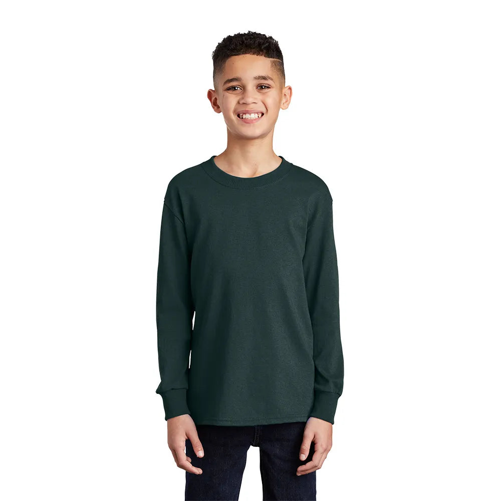 Port & Company Youth Long Sleeve Core Cotton Tee