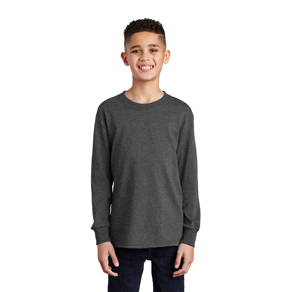 Port & Company Youth Long Sleeve Core Cotton Tee