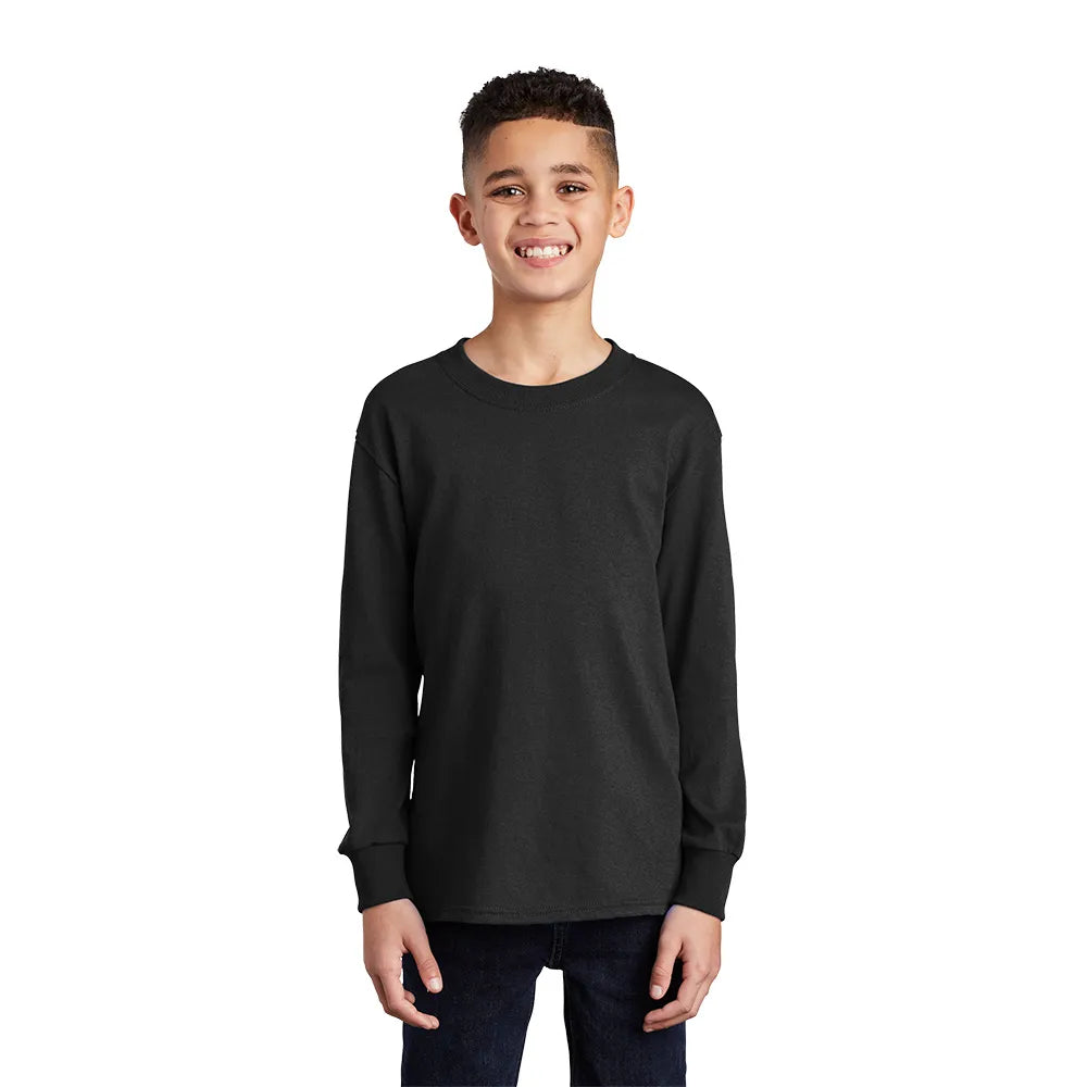 Port & Company Youth Long Sleeve Core Cotton Tee