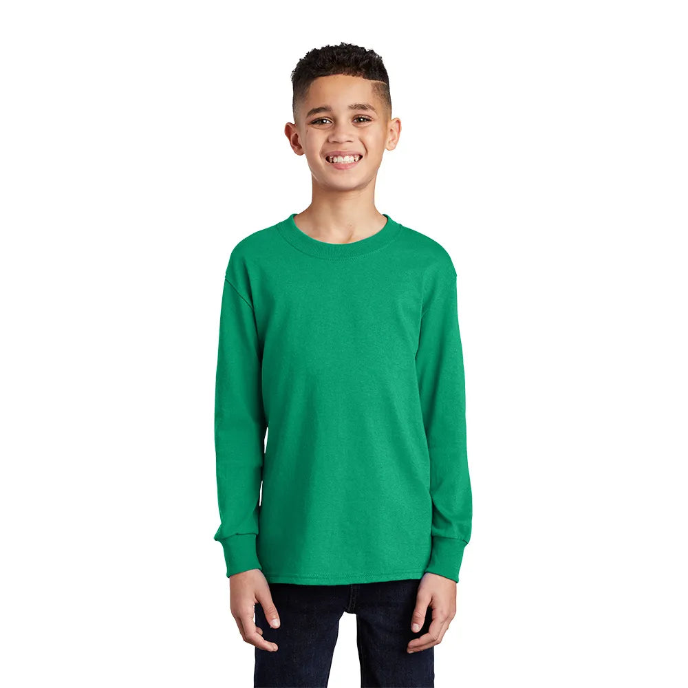 Port & Company Youth Long Sleeve Core Cotton Tee