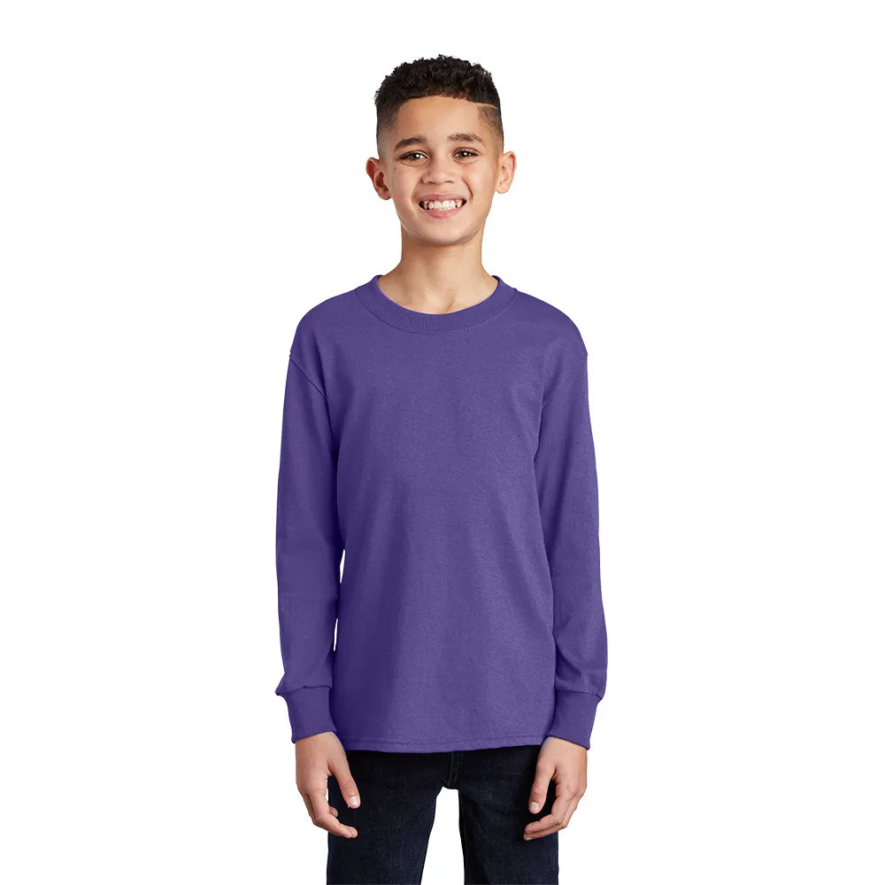 Port & Company Youth Long Sleeve Core Cotton Tee