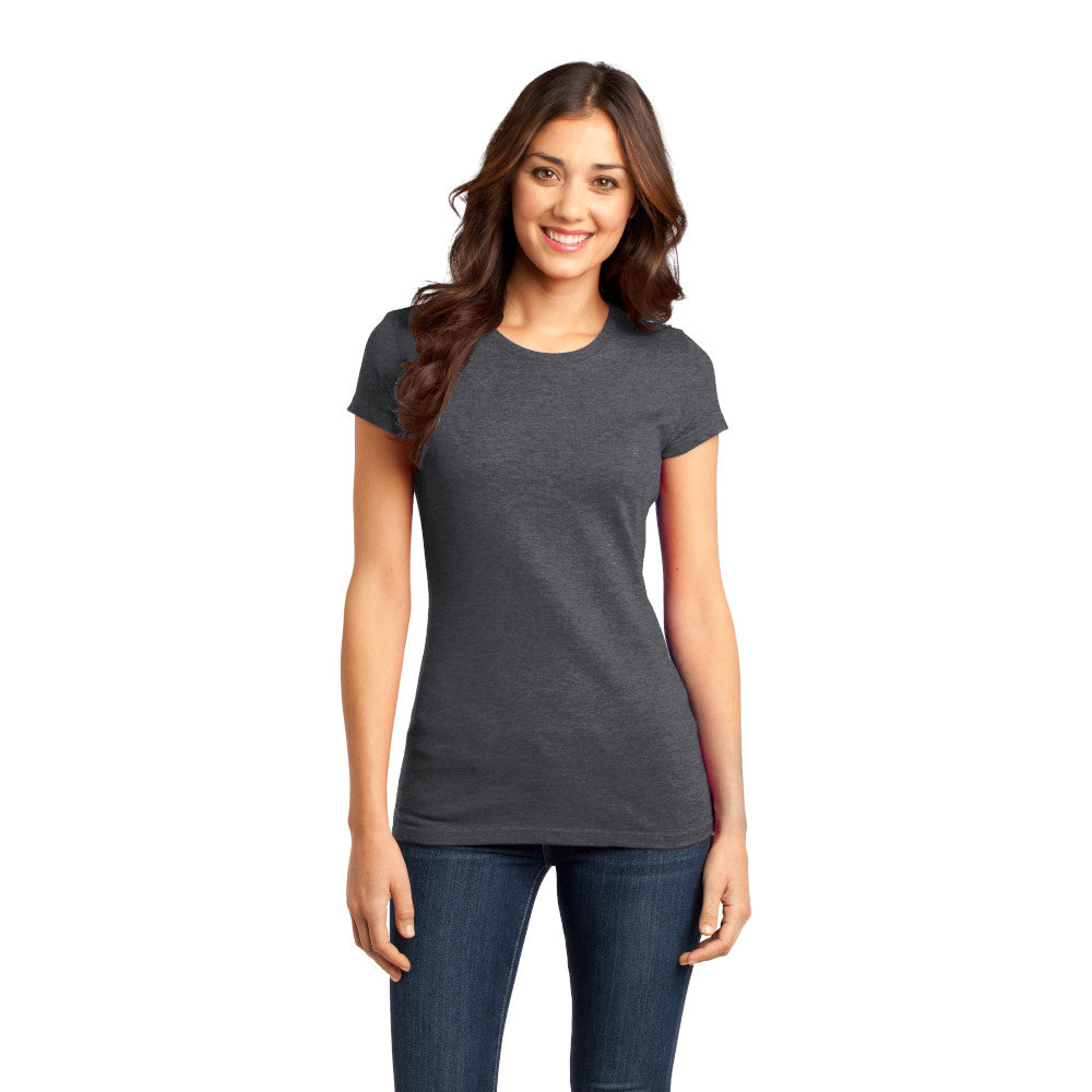 District Women’s Fitted Very Important Tee Decorated - Heathered Purple