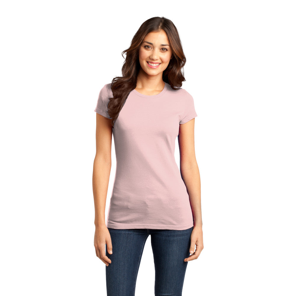 District Women’s Fitted Very Important Tee Decorated - Dusty Peach Pink