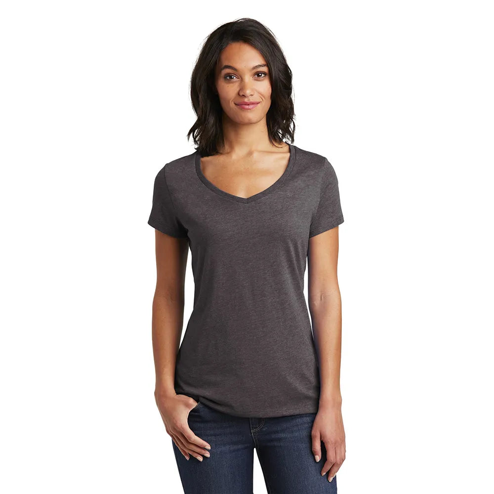 District Women’s Very Important Tee V-Neck Decorated - Heathered Navy Blue