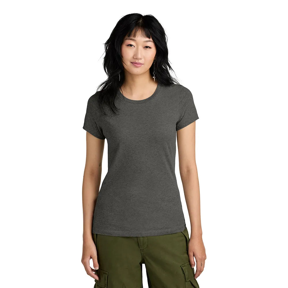 District Women’s Perfect Weight Tee Decorated - Heathered Latte Beige