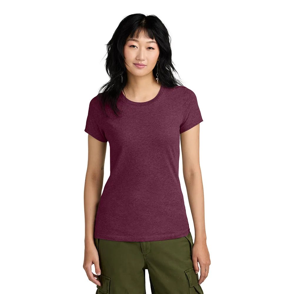 District Women’s Perfect Weight Tee Decorated - Heathered Navy Blue