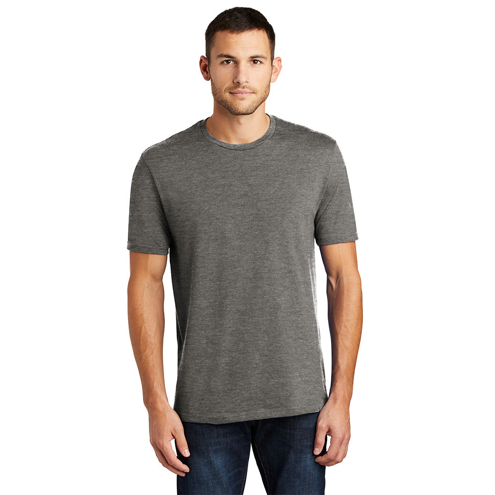 District Perfect Weight Tee Decorated - Heathered Charcoal Grey (PMS 7540C)