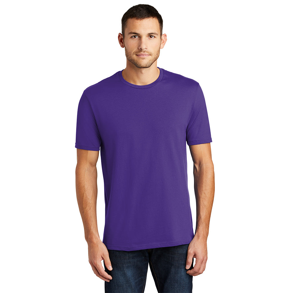 District Perfect Weight Tee Decorated - Purple (PMS 7679C)