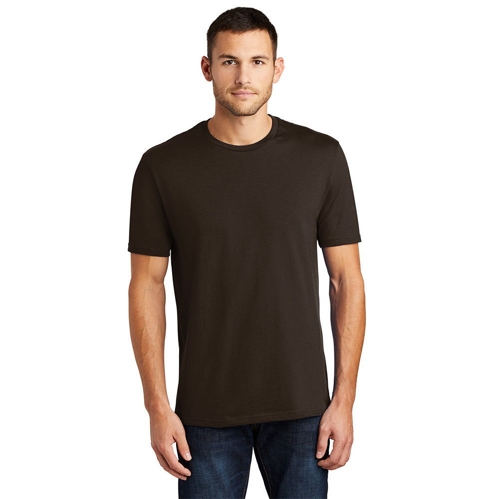 District Perfect Weight Tee Decorated - Espresso Brown (PMS 2479C)