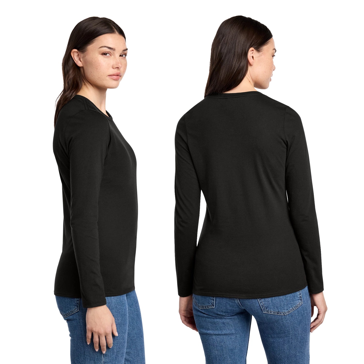 District Decorated Women’s Perfect Blend CVC Long Sleeve Tee