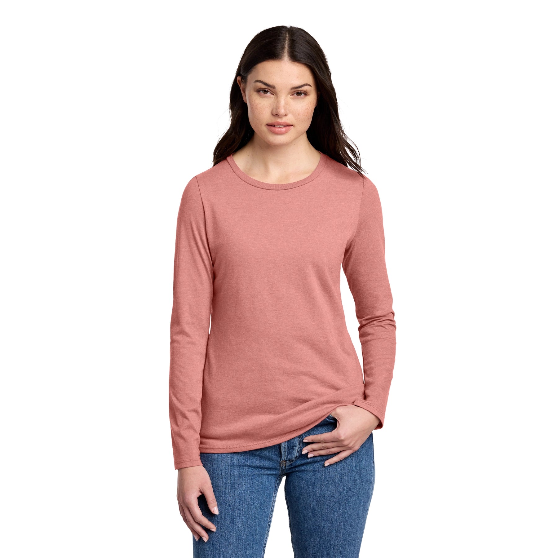 District Decorated Women’s Perfect Blend CVC Long Sleeve Tee