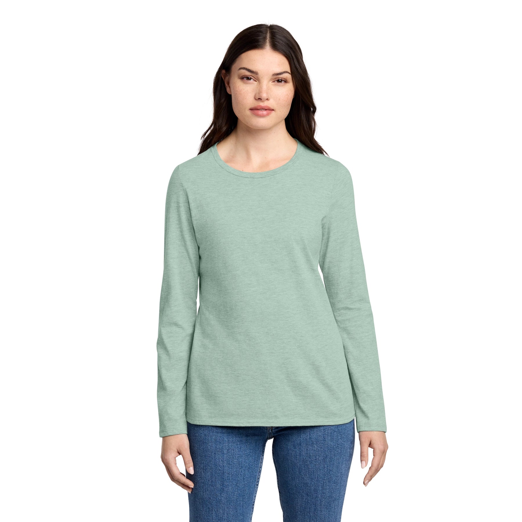 District Decorated Women’s Perfect Blend CVC Long Sleeve Tee
