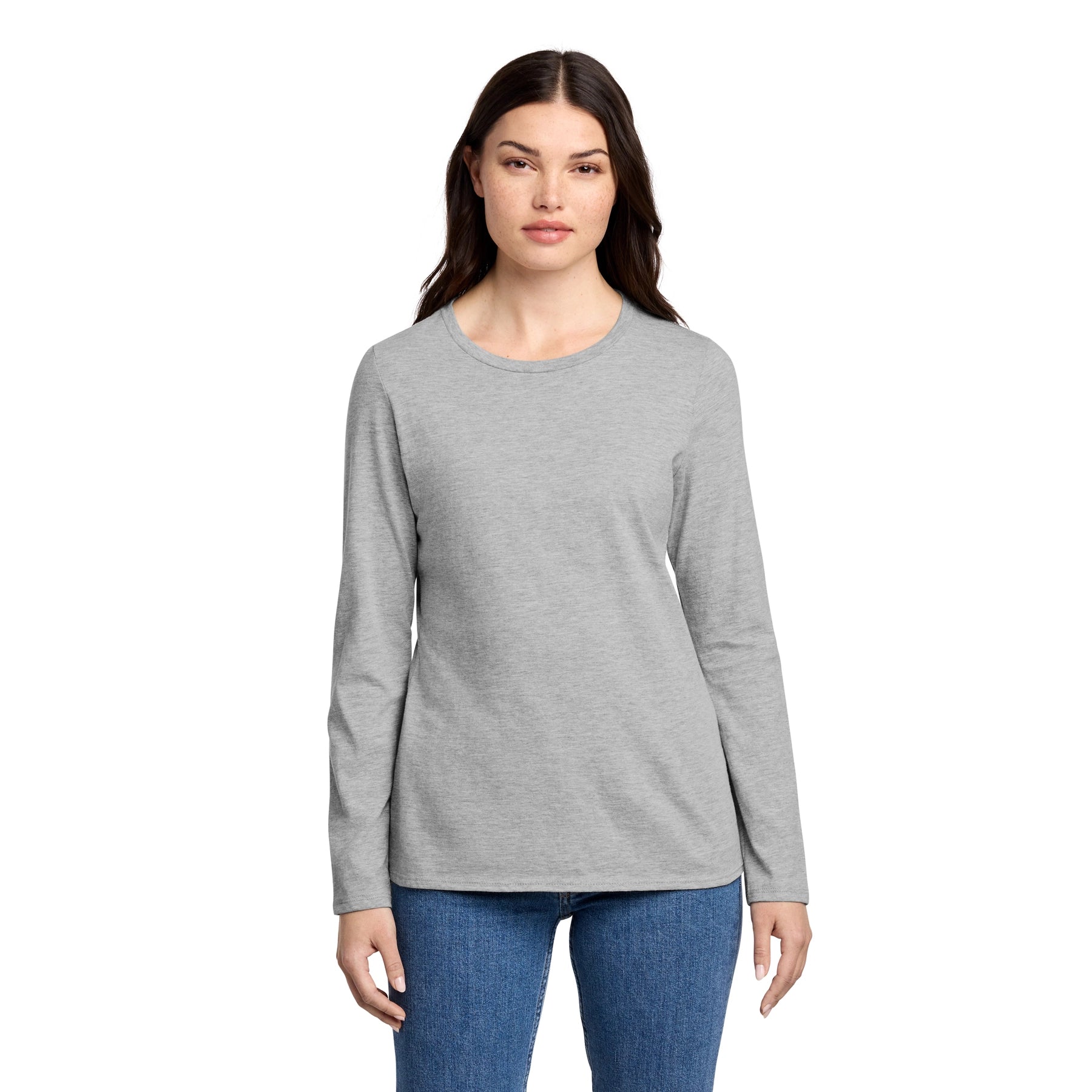 District Decorated Women’s Perfect Blend CVC Long Sleeve Tee