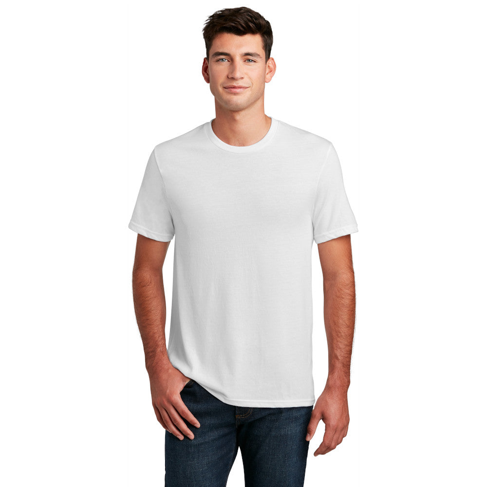 District Perfect Blend CVC Tee Decorated - Heathered Dusty Sage Blue (PMS 5575C)