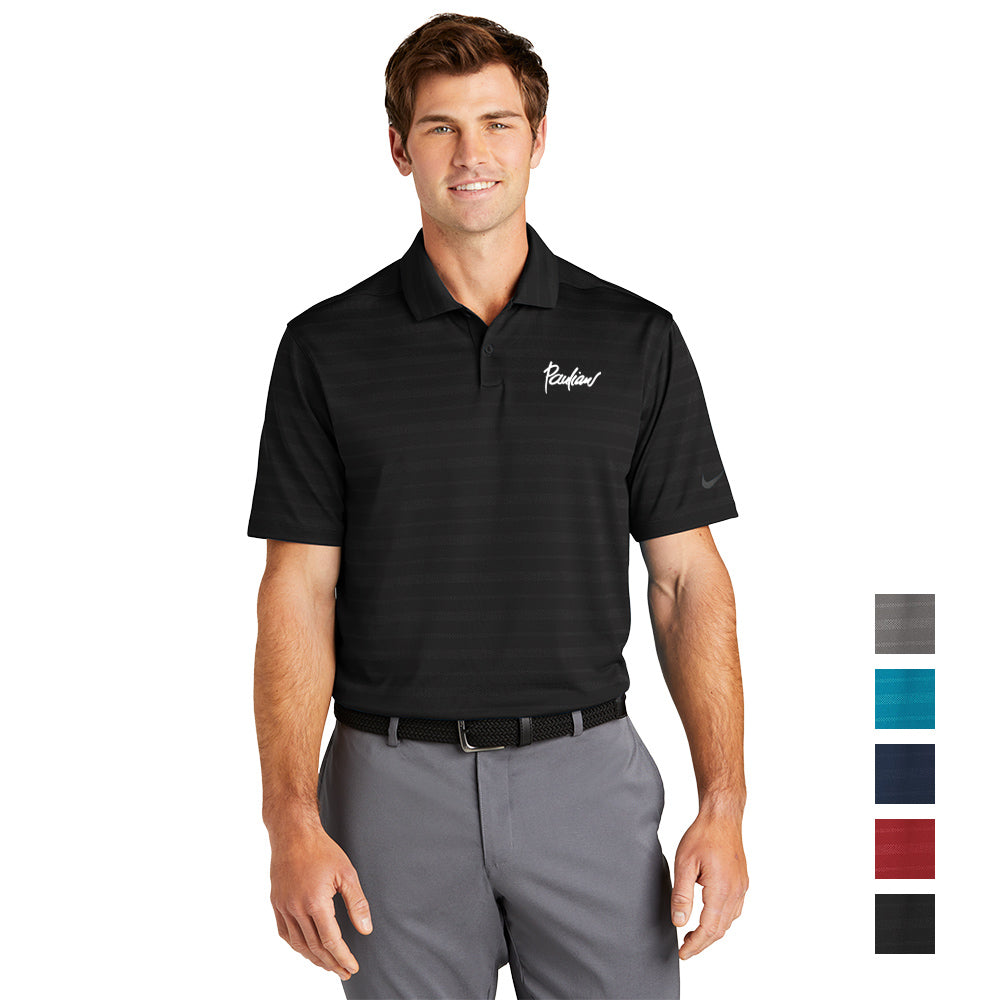 Nike Dri-FIT Vapor Jacquard Embroidered Polo - Black