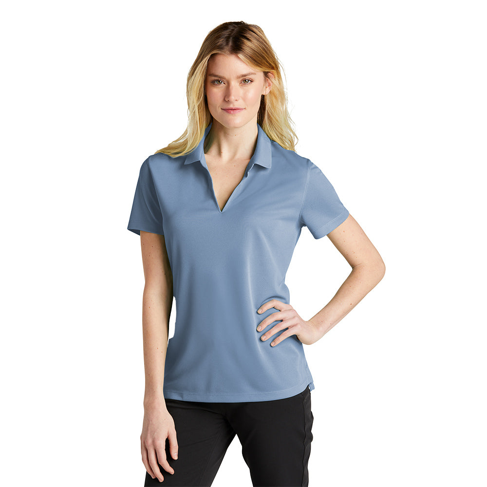 Nike Women's Dri-FIT Micro Pique 2.0 Embroidered Polo - Brilliant Orange