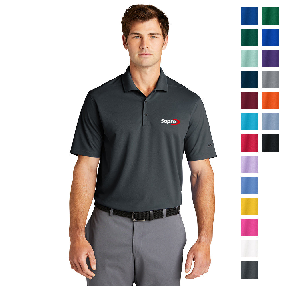 Nike Dri-FIT Micro Pique 2.0 Embroidered Polo - Anthracite Grey (PMS 432C)