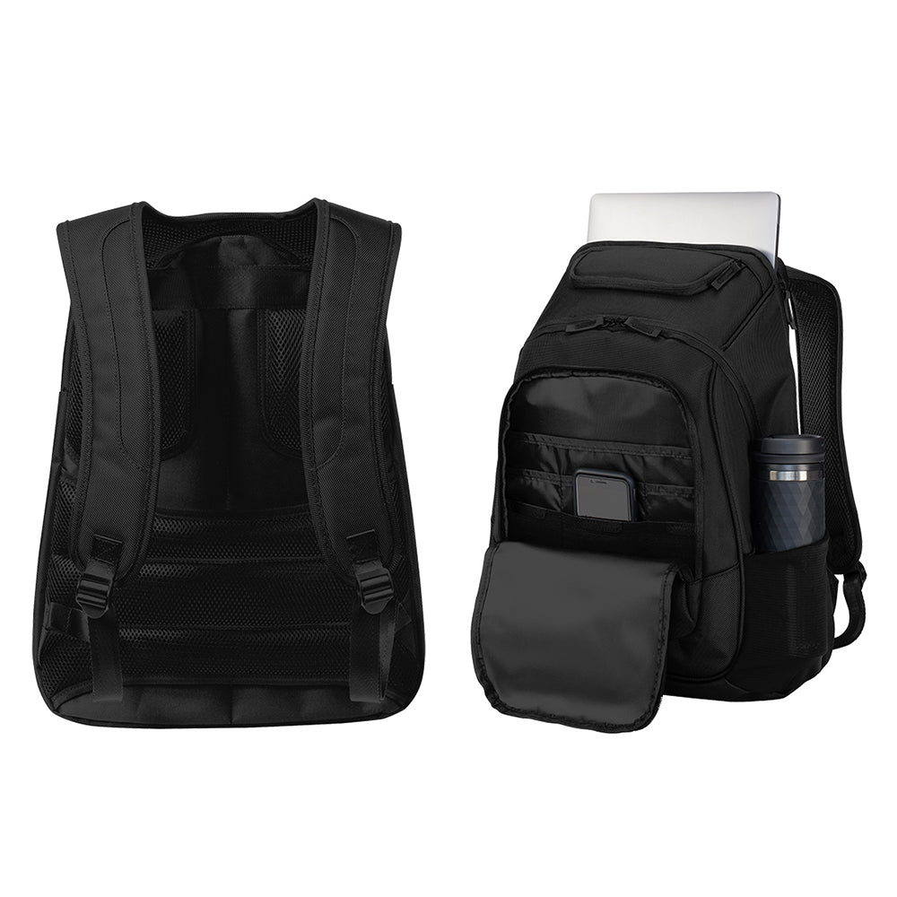 Port Authority Exec Backpack Embroidered - Graphite Grey Heather/Black